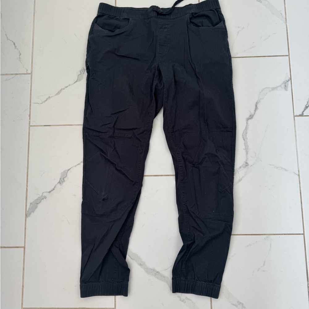 Black Diamond Black Joggers with Tapered Leg